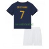 Maillot de Supporter France Antoine Griezmann 7 Domicile Coupe du Monde 2022 Pour Enfant